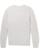 Brunello Cucinelli - Ribbed Cotton Sweater - Gray
