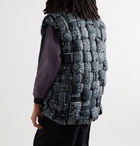 KAPITAL - Bandana-Print Woven Padded Shell Gilet - Black