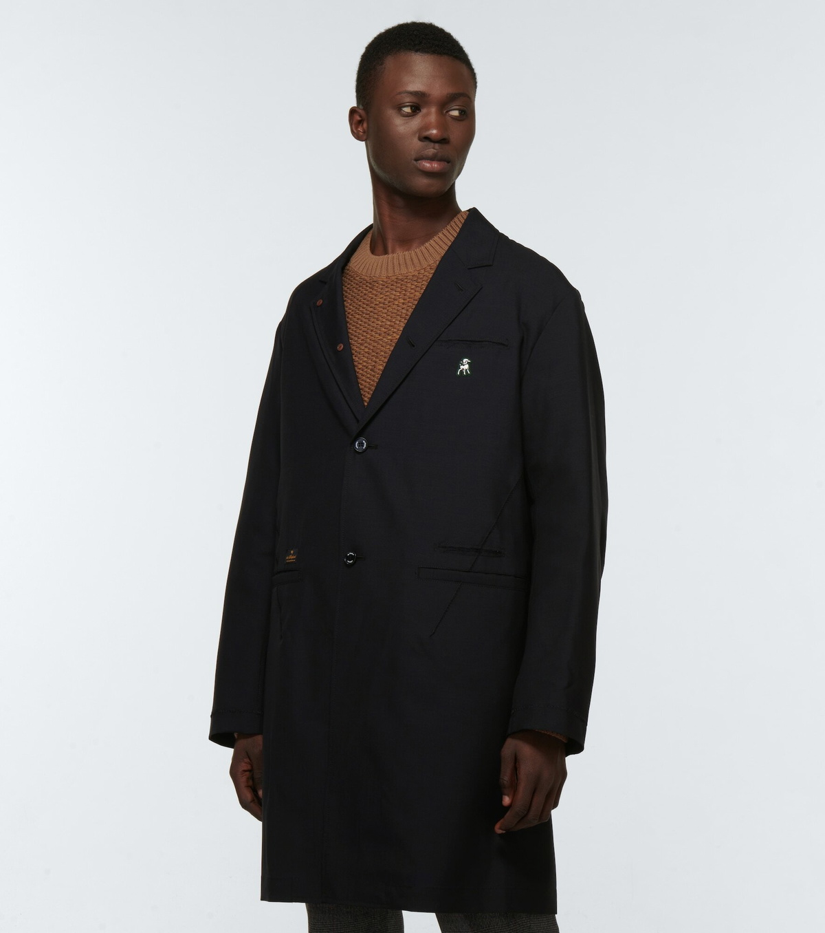 Undercover - The Shepherd mohair and wool coat Undercover