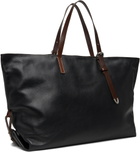 Paul Smith Black Leather Duffle Bag