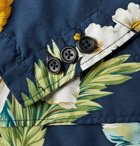 Engineered Garments - Loiter Floral-Print Microfibre Blazer - Blue