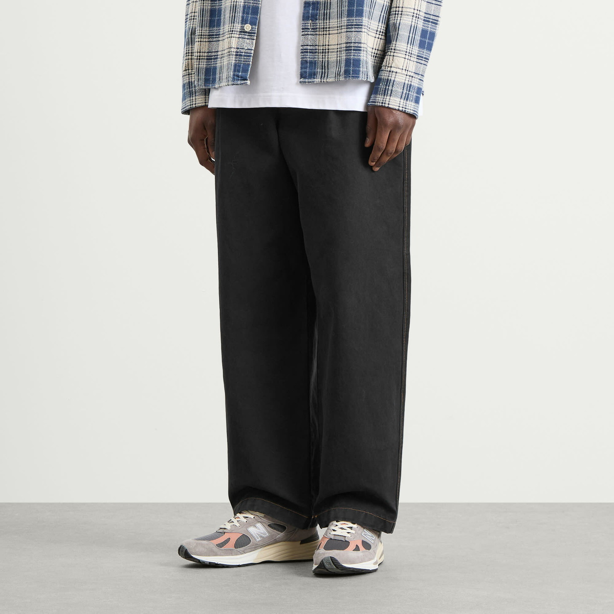 Bound Men's Heavy Canvas Workwear Trousers in Black