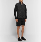 Under Armour - Storm Out & Back Jersey-Panelled Printed Shell Jacket - Men - Black