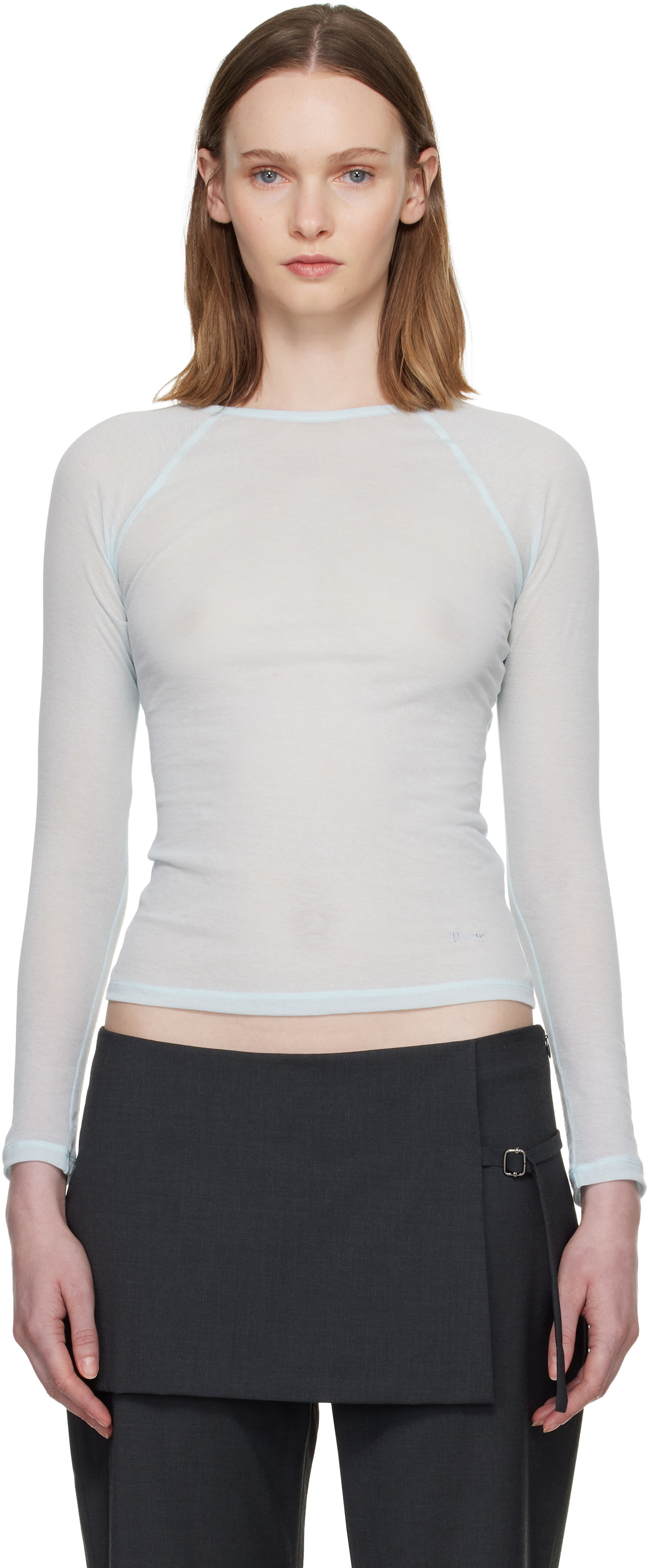 Paloma Wool Blue & White Loana T-shirt Paloma Wool
