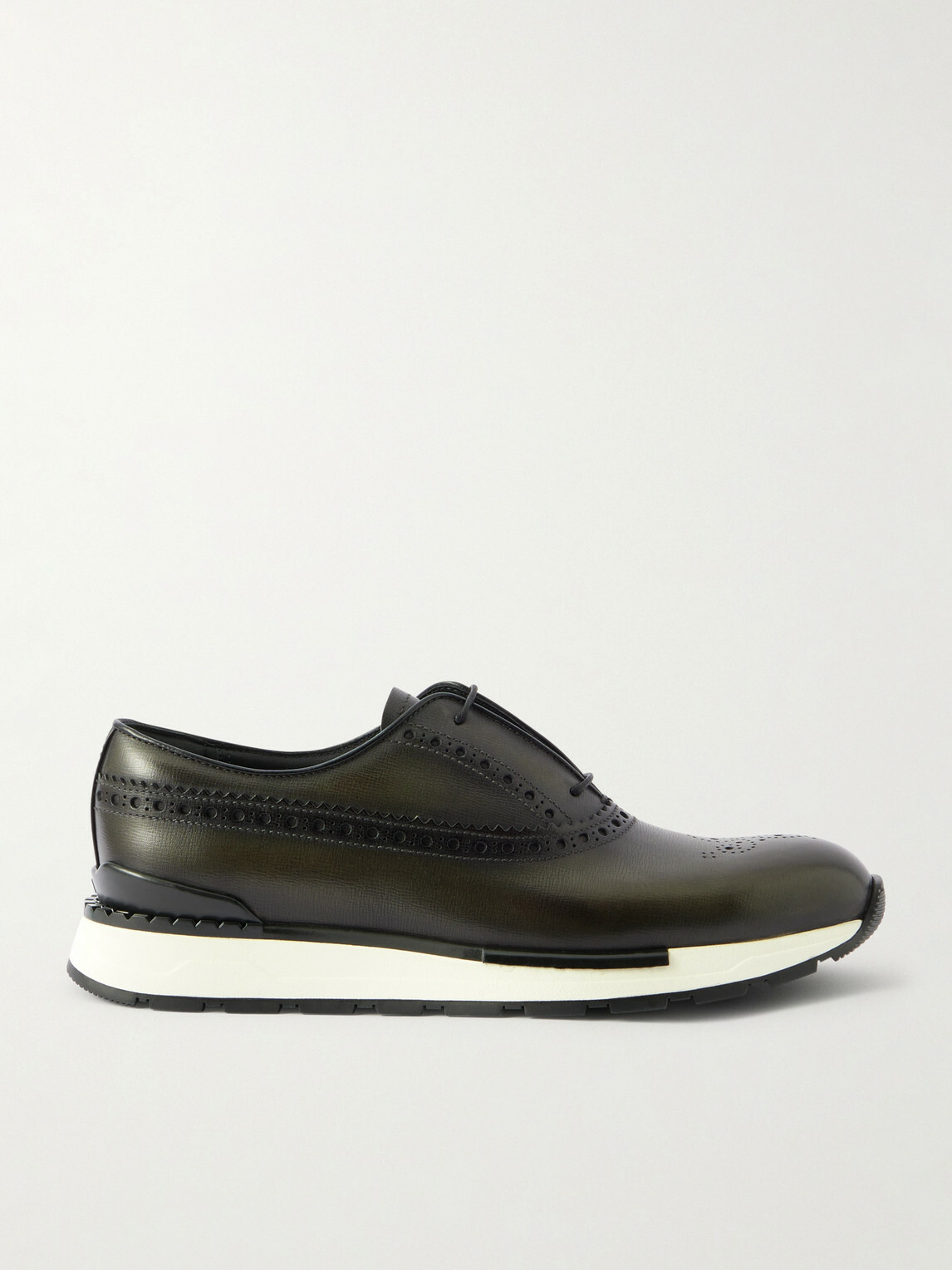 Berluti - Fast Track Venezia Leather Oxford Sneakers - Green