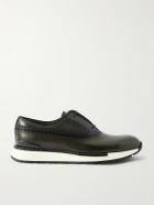 Berluti - Fast Track Venezia Leather Oxford Sneakers - Green