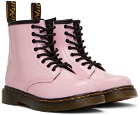 Dr. Martens Baby Pink Patent 1460 T Boots