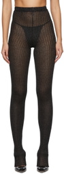 A. ROEGE HOVE Black Cotton & Nylon Leggings