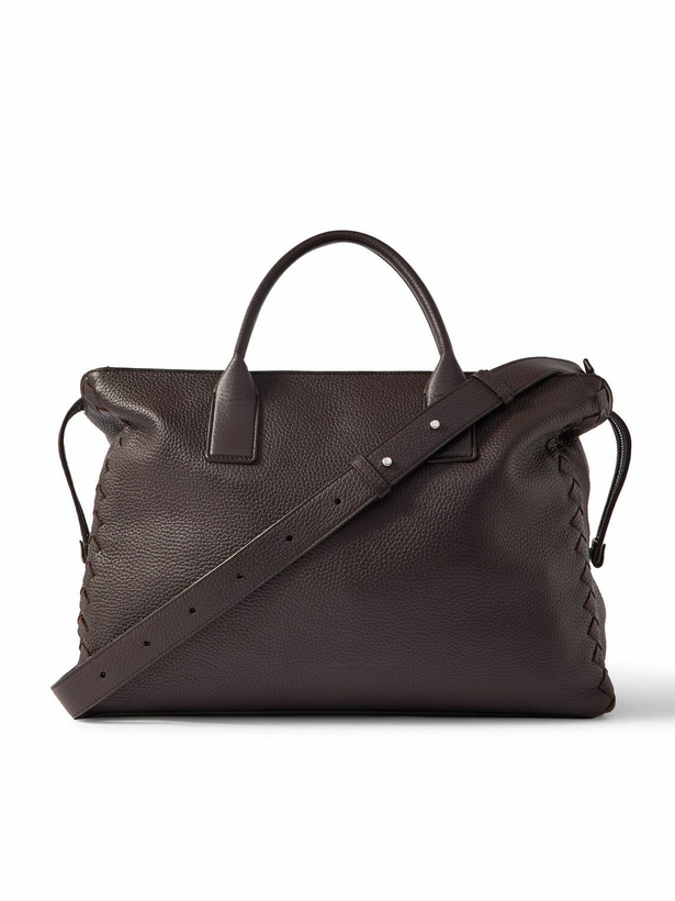 Photo: Bottega Veneta - Medium Intrecciato Full-Grain Leather Messenger Bag