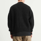 A Kind of Guise Men's Khuder Knit Cardigan in Black Boucle