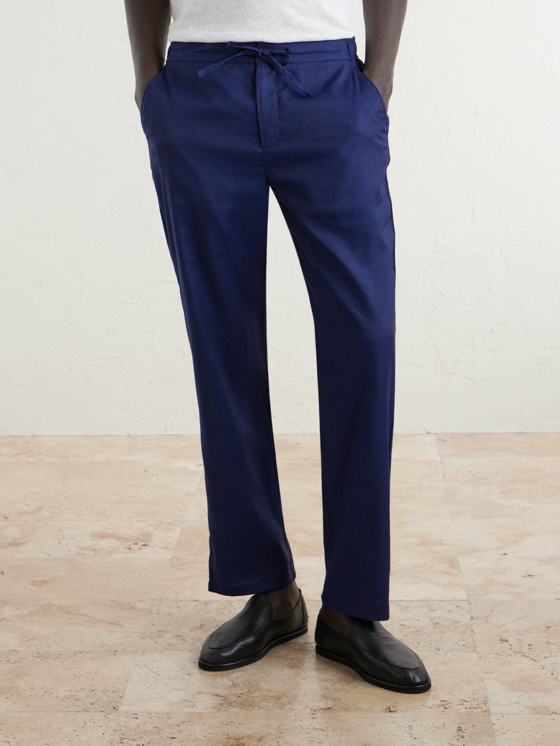 Frescobol Carioca - Straight-Leg Cotton Suit Trousers - Blue