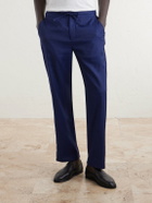 Frescobol Carioca - Straight-Leg Cotton Suit Trousers - Blue