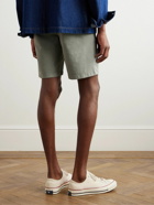 Mr P. - Straight-Leg Organic Cotton-Blend Twill Bermuda Shorts - Gray