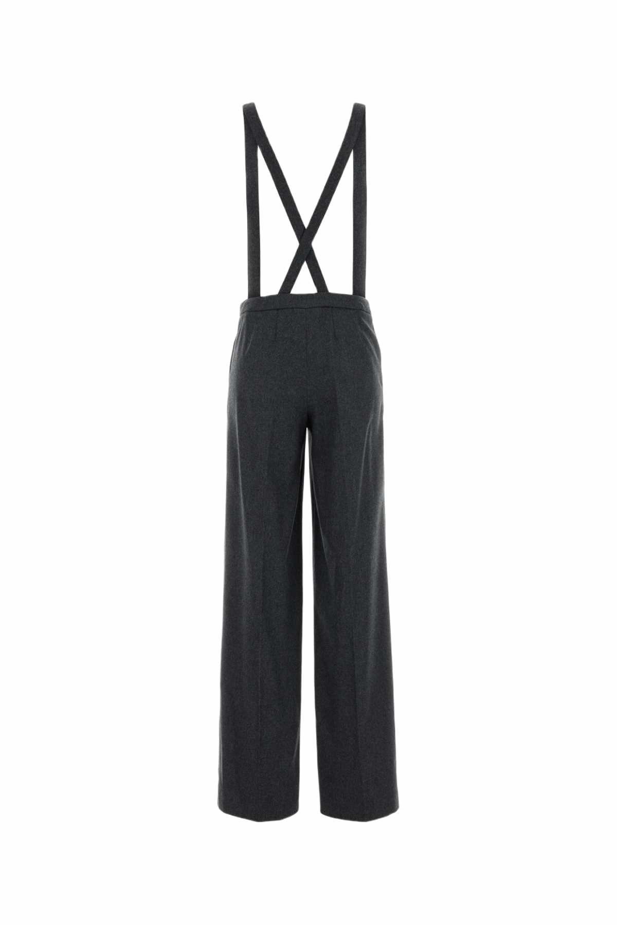 PT Torino Dark Grey Stretch Cashmere Diana Pant