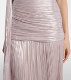 Marmar Halim Dayana ruched scarf-detail gown