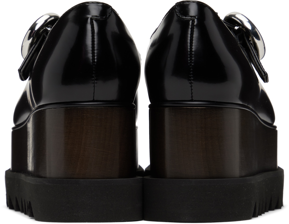 Stella McCartney Black Elyse T-Bar Platform Mary Jane Derbys