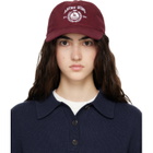 ANINE BING Burgundy Jeremy Collegiate Baseball Cap
