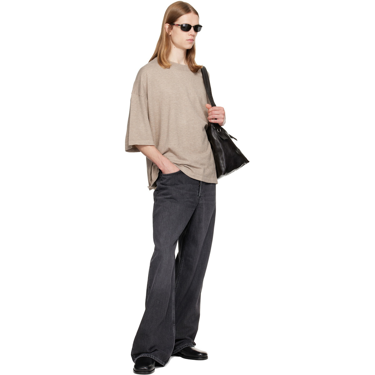 Fear of God ESSENTIALS Beige Soft Knit T-shirt