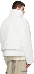 Feng Chen Wang White Embossed Jacket