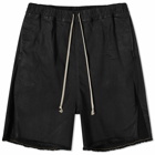 Rick Owens Men's Denim Boxers Shorts in Black Wax