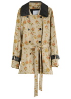 Rabanne Floral-print Double-breasted Cotton Jacket Multi Floral