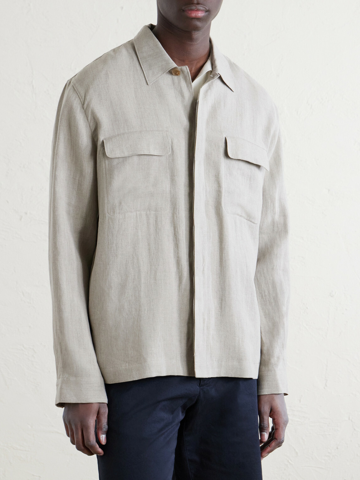 Sunspel - Linen Overshirt - Neutrals