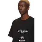 Givenchy Black Text Print T-Shirt