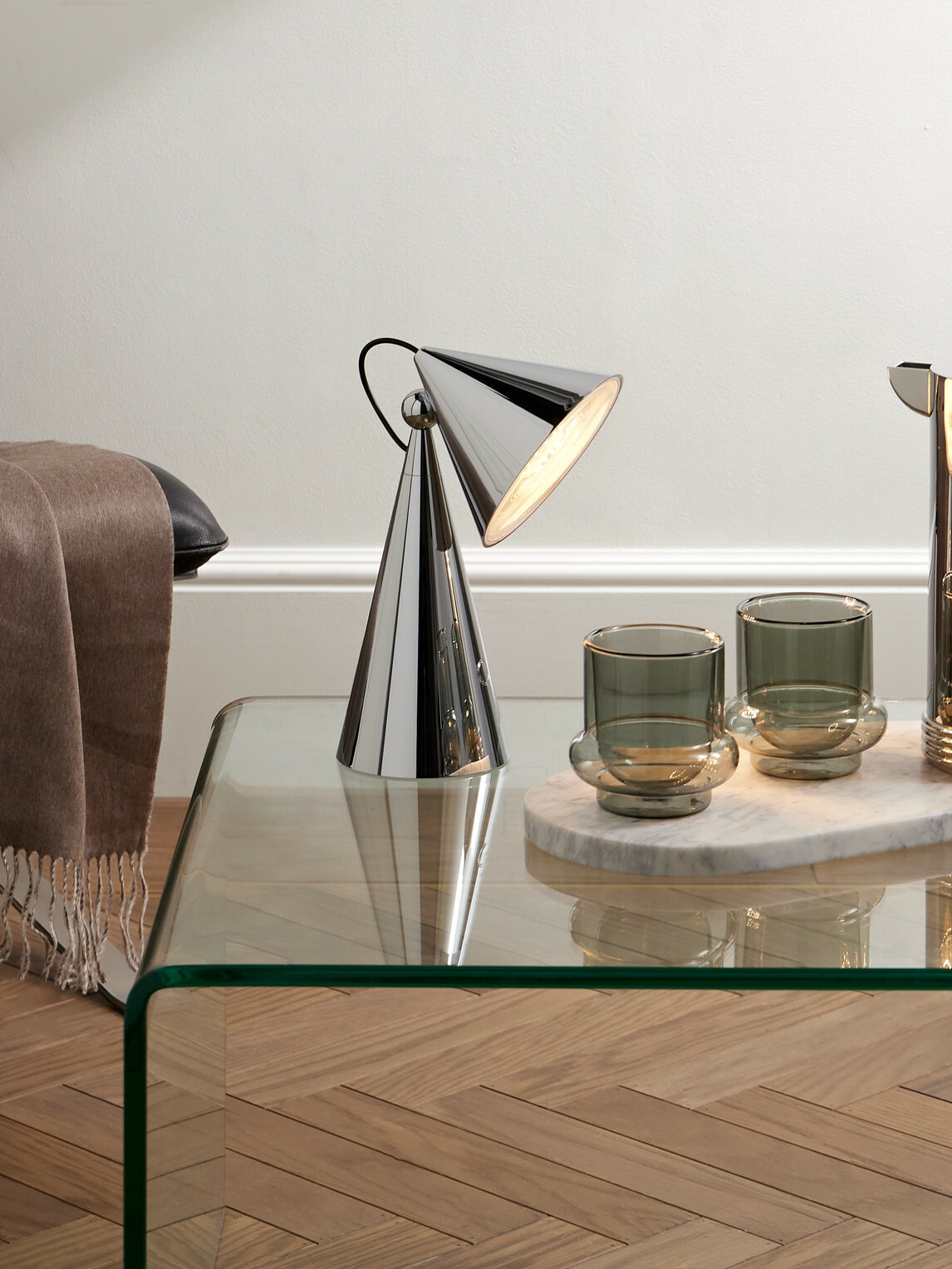 Tom Dixon - Pose Portable Silver-Tone LED Lamp