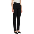 AGOLDE Black 90's Pinch Waist High Rise Straight Long Jeans