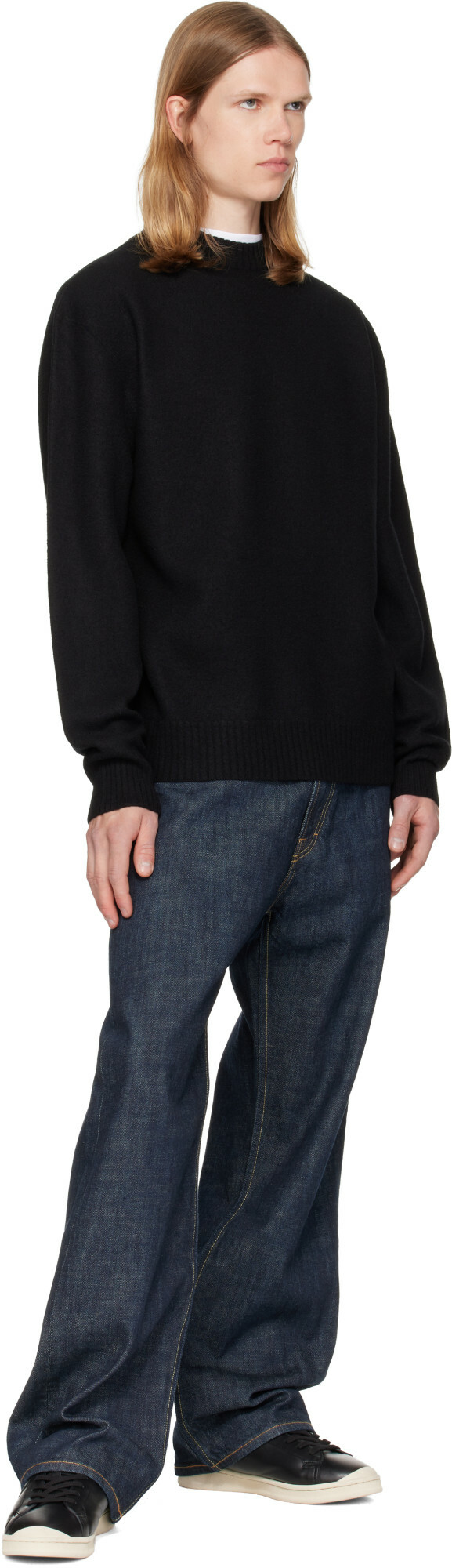 Jil Sander Black Wool Sweater