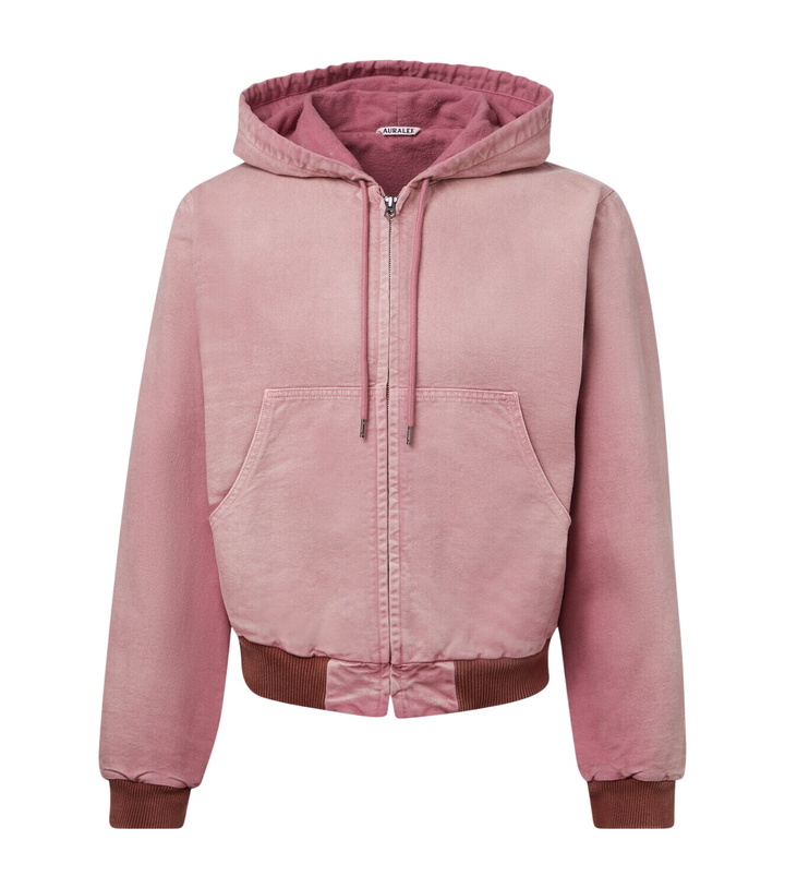 Photo: Auralee Cropped cotton hoodie