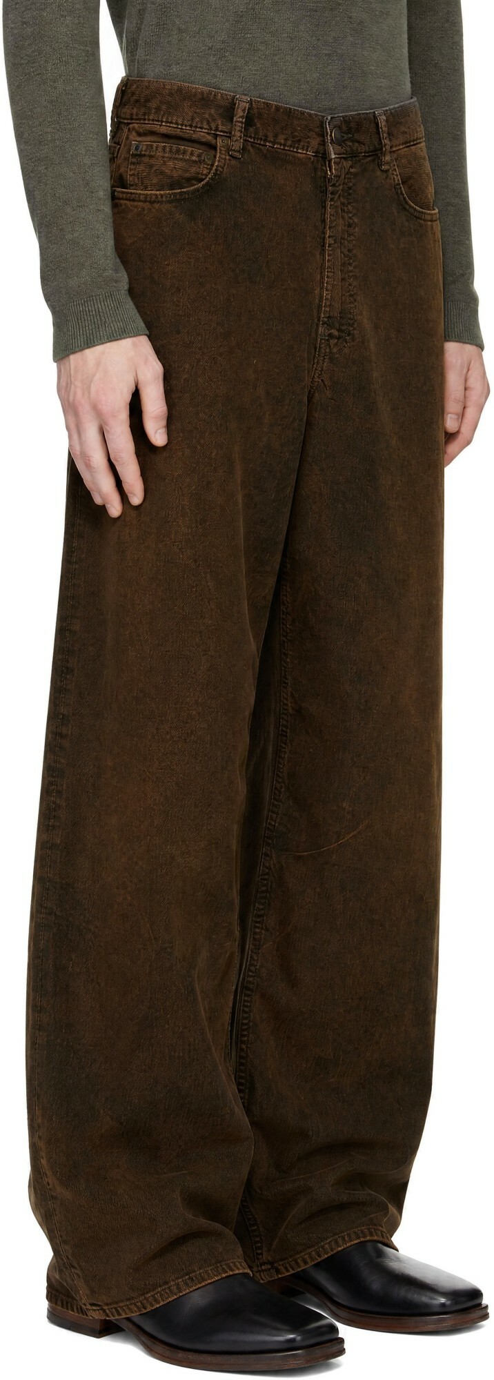 Acne Studios Khaki Corduroy Trousers