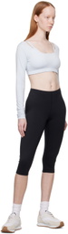Outdoor Voices Blue Sculpt Hi Apex Sport Bra