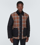 Burberry Checked quilted jacket