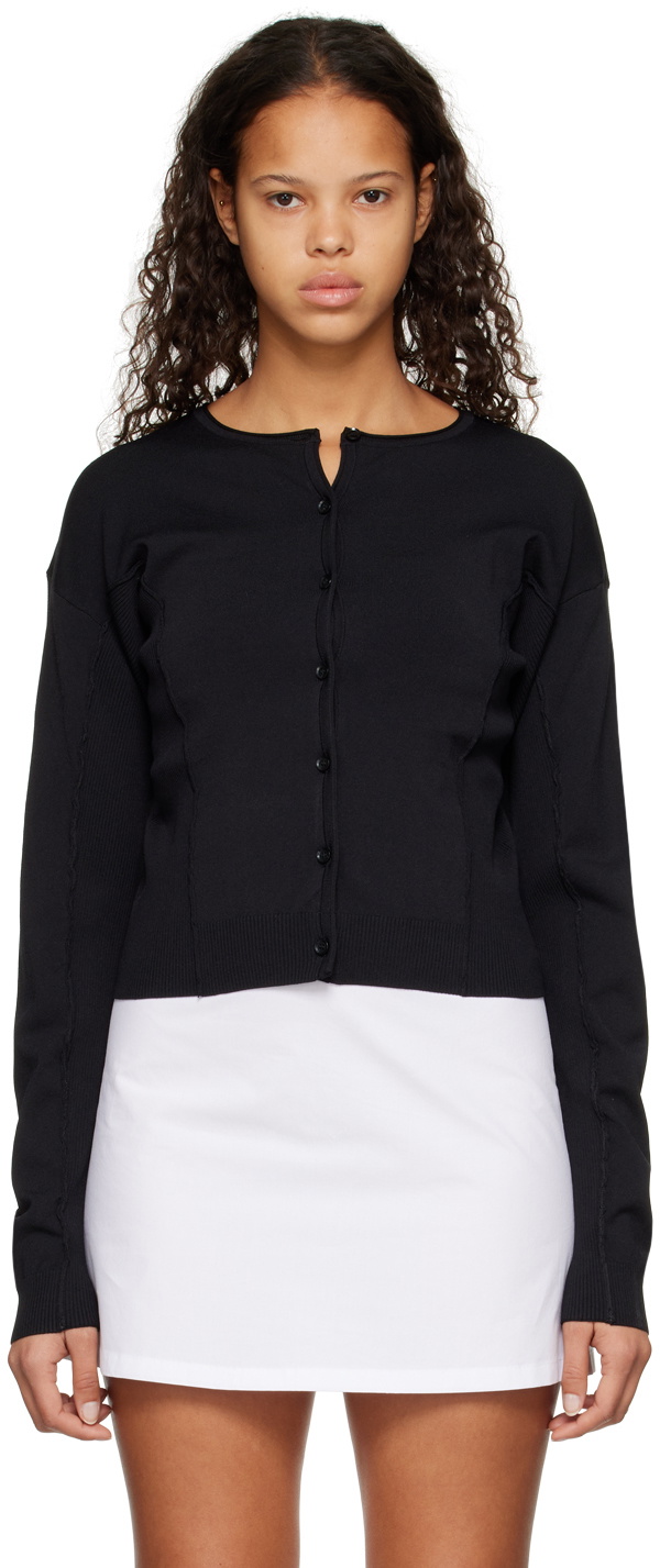 Low Classic Black Crewneck Cardigan Low Classic