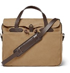 Filson - Original Leather-Trimmed Twill Briefcase - Men - Tan