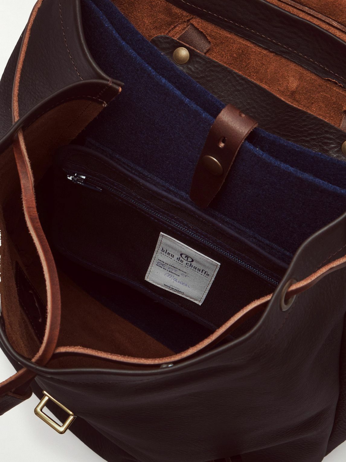 Bleu de Chauffe - Zibeline Full-Grain Leather Backpack