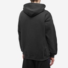 VTMNTS Men's Big Rubber Patch Popover Hoody in Black/White