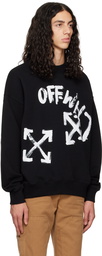 Off-White Black Paint Script Skate Sweatshirt