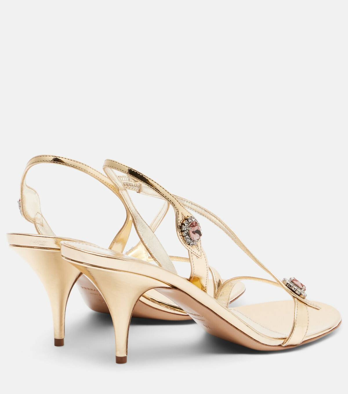 Ferragamo Sibilla 70 metallic leather sandals