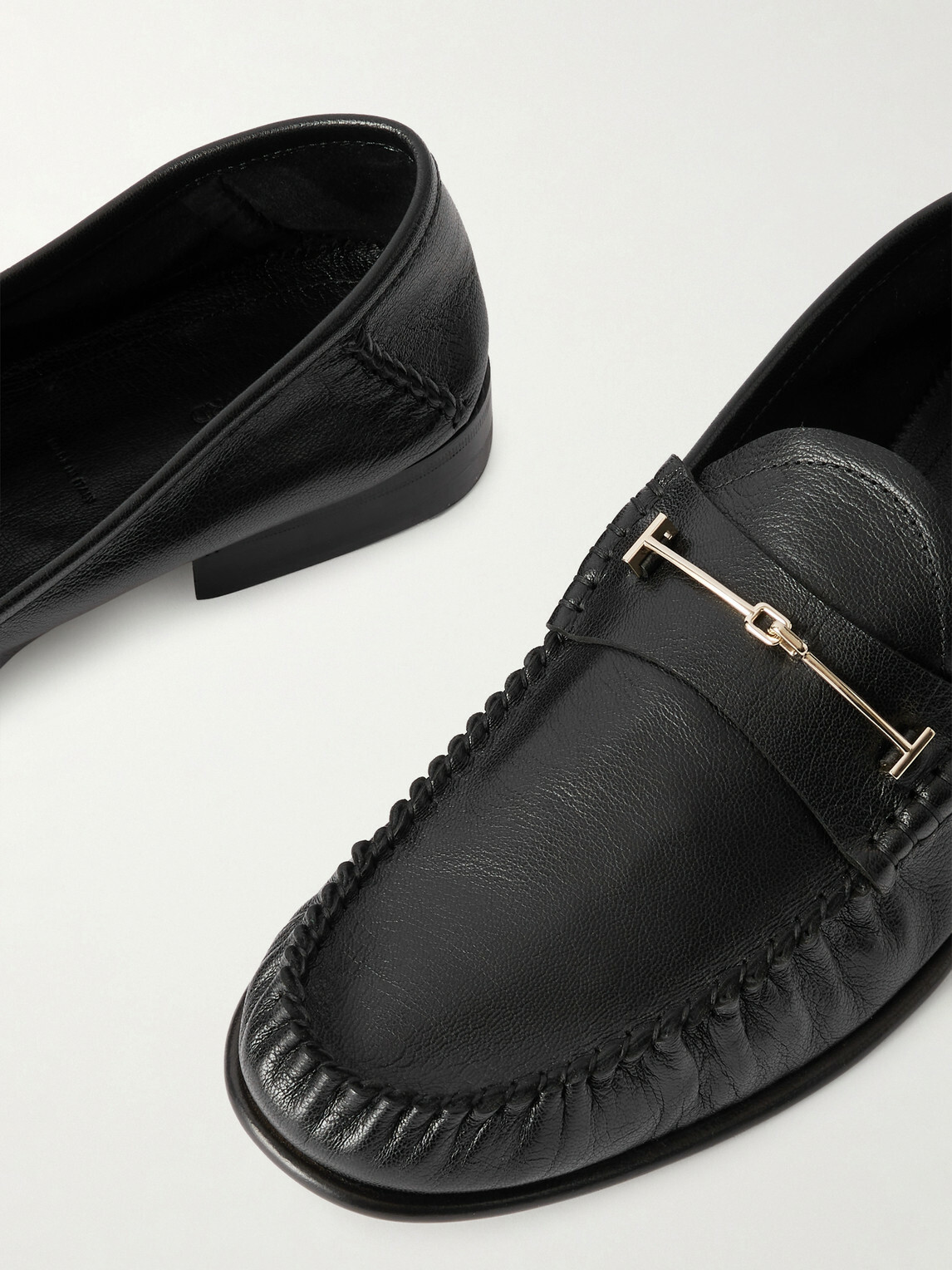 TOM FORD - Ripley Embellished Leather Loafers - Black