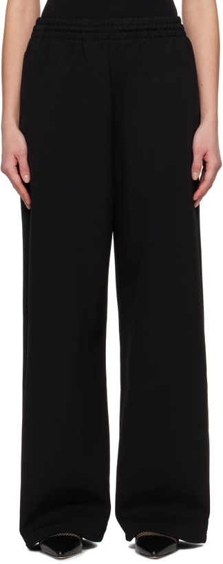 Photo: WARDROBE.NYC Black Semi Matte Track Lounge Pants