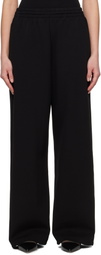 WARDROBE.NYC Black Semi Matte Track Lounge Pants