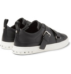 Valentino - Valentino Garavani V-Punk Leather Sneakers - Men - Black