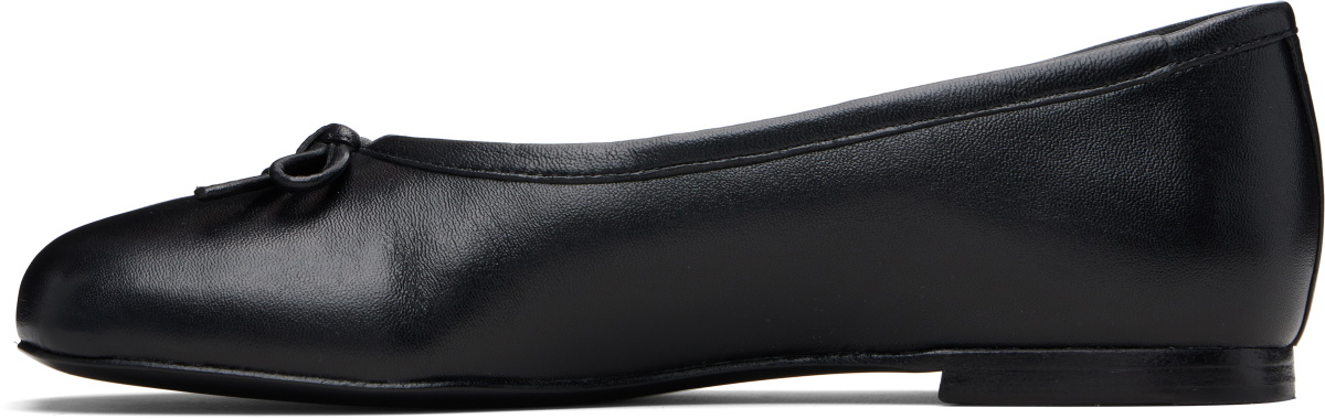 Sandy Liang Black Paw Ballerina Flats