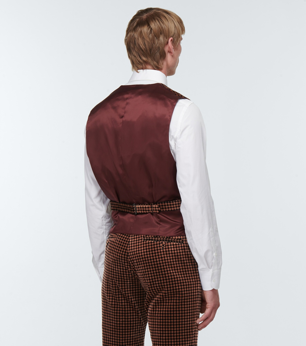 Gucci - Polka-dot velvet vest