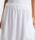 Velvet Virginia linen midi skirt