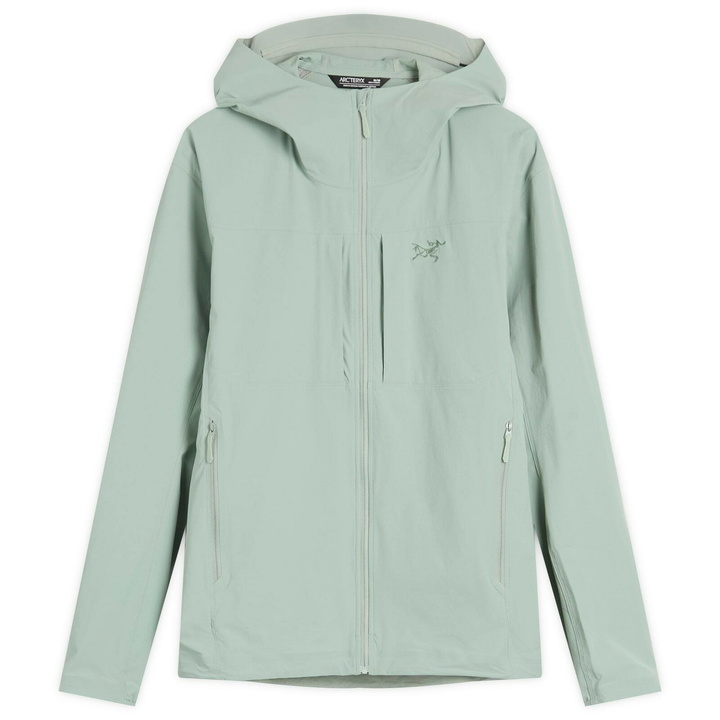 Photo: Arc'teryx Men's Gamma Lightweight Softshell Hoodie in Stone Green