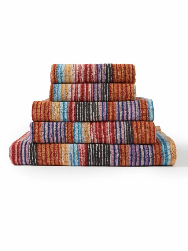 Photo: Missoni Home - Bradley Set of Five Cotton-Terry Bath Towels