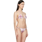 Burberry Pink Check Bikini Top